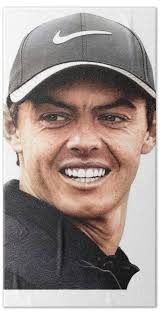 Rory Mcilroy drawing #1 Beach Towel