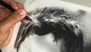 Ferramentas para fazer detalhes brancos no desenho