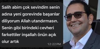 Sizlerden gelen mesajlardan. Sağolun.