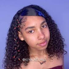 Super Cute Red Blue Half Slick W Bands I Used Youaregorgeousaf Edge Control And Cinnam Slick Hairstyles Curly Hair Styles Naturally Natural Hair Styles Easy