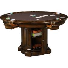 Roxbury Round Poker Table By Howard Miller Americana Poker Tables Poker Table Table Games Round Poker Table
