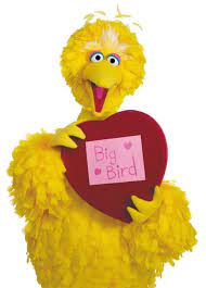 Happy Valentine S Day From Big Bird Flashback Of My Childhood Elmo And Friends Big Bird Big Bird Sesame Street