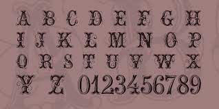 Cross stitch, needlepoint, petit point, embroidery; 25 Free Tattoo Fonts With Style For 2020