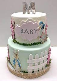 Peter Rabbit Baby Shower Cake Wedding Event Cakes Edible Favors Creative Dessert Catering Catering Desserts Creative Desserts Wedding Cake Flavors