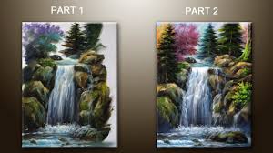 Learn more about our product here. How To Paint Waterfall With Acrylics Lesson 2 Part 1 Youtube