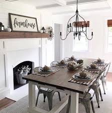 Black And White Buffalo Plaid Kitchen Decor Buffalo Check Decor Ideas For Christmas Fall And Year Round Decorating Farmhouse Style Dining Room Dining Room Fireplace Farmhouse Dining Rooms Decor