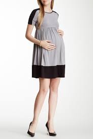 momo maternity amelia colorblock skater dress maternity hautelook