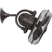 A small wall mount fan is the perfect solution for a room in your home with limited space in need of exhaust help, such as a bathroom, laundry room, or basement. Kaye Oscillating Wall Mount And Ceiling Fan Textured Bronze 449 00
