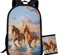 Amazon.com | COEQINE Horse Backpack for Girls Large Capacity ...