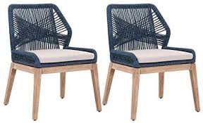 Star International Furniture Loom Dining Chair In Indigo Rope And Natural Gray Set Of 2 In 2020 Gray Dining Chairs Dining Chairs Dining Room Chair Cushions