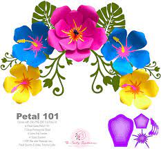 Tropical paper flower diy kit template | flower pattern | flower. Amazon Com Tropical Paper Flower Diy Kit Template Flower Pattern Flower Stencil Giant Paper Flower Crafting Kit Birthday Decor Aloha Hawaiian Tropical Theme Party Decor Arts Crafts Sewing