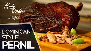 Pernil Dominicano Roasted Pork Shoulder Made To Order Chef Zee Cooks Youtube Pork Shoulder Recipes Holiday Recipes Thanksgiving Recipes