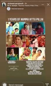 .anu emmanuel | aishwarya rajesh namma veetu pillai movie public opinion sivakarthikeyan, anu emmanuel , aishwarya rajesh by chennai beep. Aishwarya Rajessh Shares Throwback Photos On 1 Year Of Sivakarthikeyan S Namma Veetu Pillai