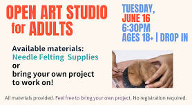 Open Art Studio for Adults: Basics of Needle Felting