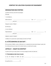 Télécharger un modèle gratuit de contrat de location non meublé au format pdf a défaut de personnes remplissant les conditions prévues au présent article, le contrat de location est résilié de plein droit par le décès du locataire ou par l'abandon du domicile par ce dernier. Contrat De Location De Box Pour Meubles Legalplace