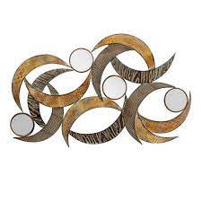 See more ideas about house interior, house design, decor. Litton Lane 24 In X 40 In Contemporary Beige Abstract Crescent Metal Wall Sculpture 96663 The Home Depot