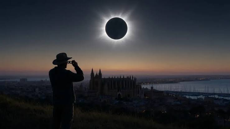 Rare Total Solar Eclipse Brings Europe an Unforgettable Sunset
