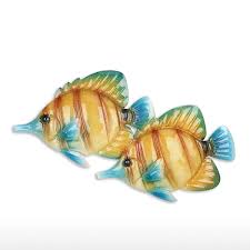 I like some of the wacky plaster wall hangings of the 1950's. Tropical Fish Wall Hanging 1 Iron Wall Decor Creative Ornament Craft 16 1 Wall Art Wall Hanging Marine Life Yellow Walmart Canada