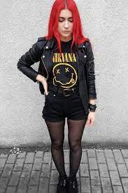 Nirvana Classic Smiley Logo Over Sized T Shirt Black Women Fashion Hipster Outfits Womens Fashion Edgy