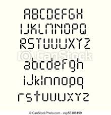 300+ vectors, stock photos & psd files. Digital Font Alarm Clock Letters Numbers And Letters Set For A Digital Watch And Other Electronic Devices Vector Alphabet Canstock