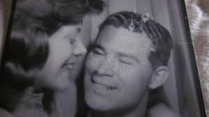 65 Years ago today my Mom and Dad (Gerald (Jerry) Nugent and Christina  Schade) were married in McGregor, IA. Their life journey took them to  Oceanside, CA where Dad was stationed. Logan,