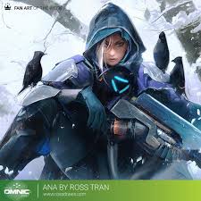 Female anime character digital wallpaper, overwatch anniversary. The Omnic Post Overwatch News On Twitter Ana By The Amazingly Talented Rossdraws Make Sure To Visit His Page For Full Version And A Lot More Breathtaking Art Https T Co U3gjiuiiih Follow