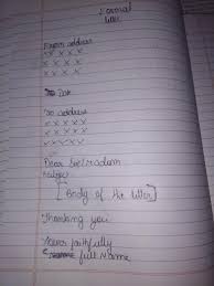 The sentences should be short and grammatically accurate. 2019 Format For Icse Letter Writing Formal And Informal And Email And Notice Writing Brainly In