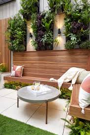 Eva Concrete Coffee Table In Dark Grey As Seen On The Block 2019 In 2020 Courtyard Design Small Backyard Gardens Backyard Patio Designs