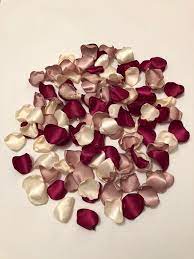 Marsala Rose Petals Rose Gold Petals Rose Gold Wedding Bridal Petals Southern Chic Wedding Wedding Petal Marsala Wedding Decor Rose Gold Wedding Wedding Petals