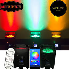 Rasha Stage Light New Core Hex 6 18w 6in1 Rgbaw Uv Freedoom App Mobile Battery Powered Wireless Led Par Can Pa Light App Commercial Lighting Wireless Projector