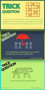 101 Trick Questions Baffle And Bewilder The Best Minds Answers Too Trick Questions Brain Teasers Cheesy Jokes