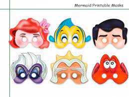 Mermaid mask coloring page | free printable coloring pages. Unique Mermaid Printable Masks Holidaypartystar