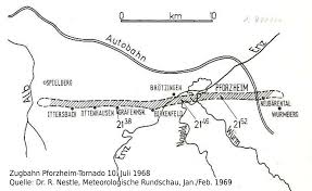 Ein tornado über pforzheim richtete in den abendstunden des 10. Wetter Und Klima Deutscher Wetterdienst Presse 50 Jahrestag Des F4 Tornados In Pforzheim Am 10 Juli 1968