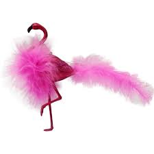 Girls night out flamingo ornament $12.50 Holiday Time Christmas Ornaments 6 Piece Fuschia Feather Flamingo Ornament Walmart Com Walmart Com