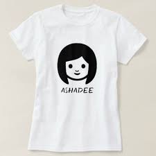 Word In Karankawa Ashadee And A Woman Face T Shirt Zazzle Com T Shirts For Women Simple Shirts T Shirt