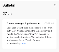 Don't know where to start in making your home smart? Smartlife Ifttt Integration To End On May 26 2020 Connected Things Smartthings Community