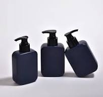 Wholesale Empty Flat Luxury 180ml Blue HDPE Plastic Shampoo Hair Conditioner Wash Hand Lotion Pump Bottle