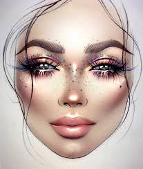 pin by mylan h on makeup illustration in 2019 makeup face