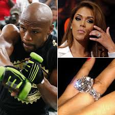 The retired boxer reportedly gifted his girlfriend with a diamond ring estimated to cost a whooping $1million. Floyd Mayweather One Engagement Ring 10 Million Popular Wedding Band Wedding Band Designs Beautiful Wedding Bands
