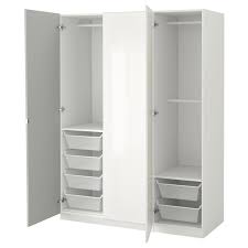 Wardrobe with 2 doors79x176 cm. Pax Wardrobe White Fardal Vikedal Ikea