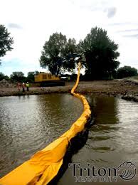 floating turbidity barrier silt and turbidity control