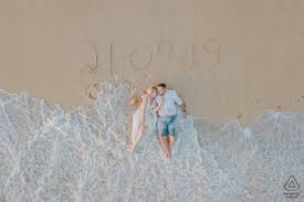Sete Lagoas Mg Brazil Drone Beach Date In Sand Wedding Engagement Photography Of 2021 Wpja 2571764