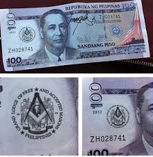 100 Philippine Peso Bill With Masonic Logo Philippine Peso Numismatics Currency Note