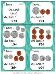Money Games For 2nd Grade Counting Money Game I Have Who Has Money Math Free Math Lessons Money Games