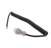 Hospital Grade NEMA 5-15 With LED to Open Coiled Power Cord 18 AWG TPE  Jacket, 1 Foot Compressed Length