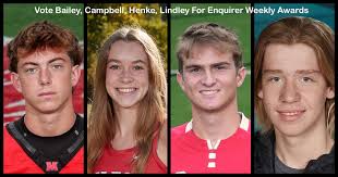 Vote Bailey, Campbell, Henke, Lindley For Enquirer Weekly Awards