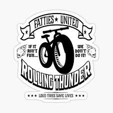 All kinds of transport work perfectly as granny natural habitat. Fat Bike Stickers Redbubble