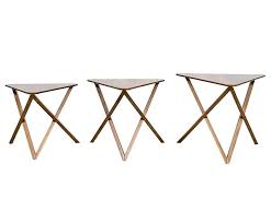 This item has been created by wim rietveld for the label hay. Buy Pyramid Coffee Table Trio In Bangalore At Best Prices