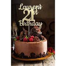 Cakes are one of the sweetest part of the birthday celebration. Custom Happy 21st Birthday Cake Topper Walmart Com Walmart Com