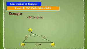 Construction Of Triangles Sas Asa And Rhs